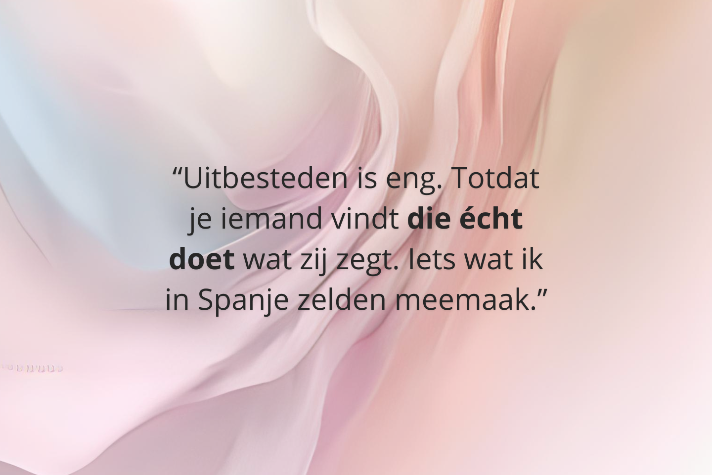 Van miscommunicatie naar complete ontzorging